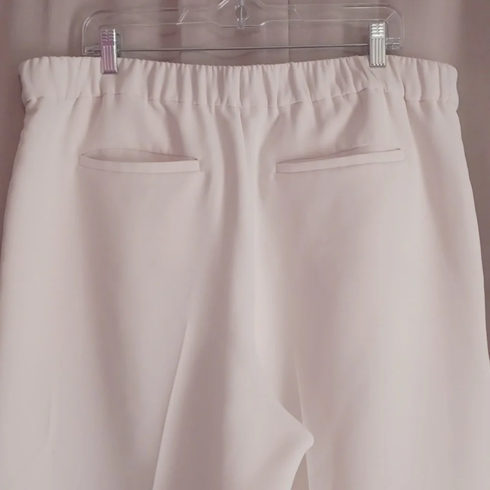 Banana Republic Hayden Crepe Wide Leg High Rise Pants Stretch Pull On Pockets XL